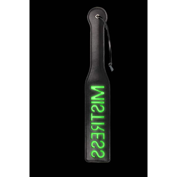 Paddle Mistress - Brille dans le noir - Vert néon