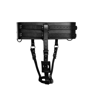 Ceinture avec support pour vibromasseur - Noir