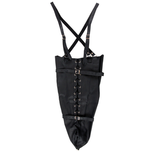 Menottes de bras à manches complètes à lacets - Noir
