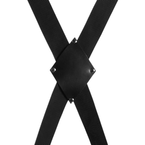 Croix de bondage à accrocher au porte - Noir