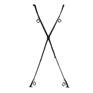 Croix de bondage à accrocher au porte - Noir