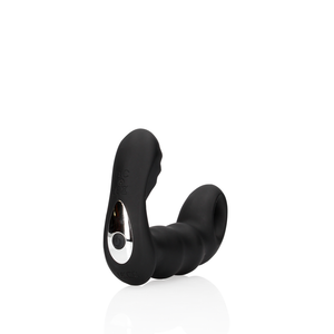 Masseur prostatique vibrant à perles avec télécommande - Noir
