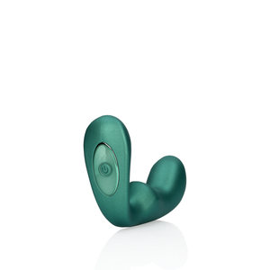Masseur de Prostate Vibrant Pointu avec Télécommande - Vert Métallique