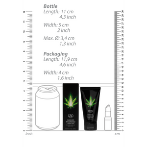 Lubrifiant à base d'eau au CBD - 2 fl oz / 50 ml
