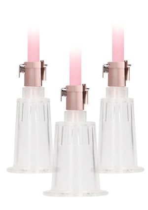 Set de pompes pour clitoris et mamelons Moyen - Grand