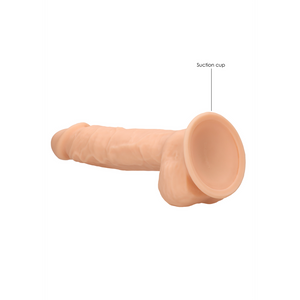 Dildo en silicone avec boules - 9 / 23 cm