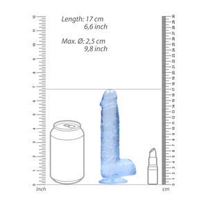 Dildo réaliste avec boules - 6 / 15 cm