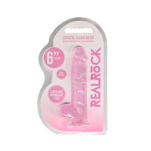Dildo réaliste avec boules - 15 cm
