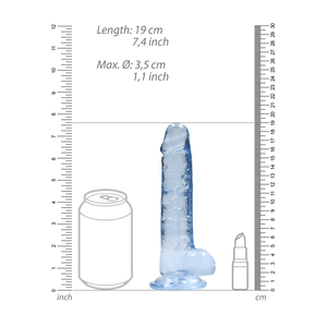Dildo Réaliste avec Boules - 7 / 17 cm