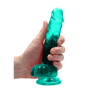 Dildo réaliste avec boules - 7 / 17 cm