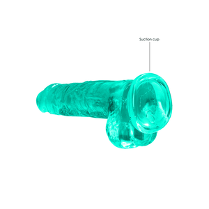 Dildo réaliste avec boules - 8 / 21 cm