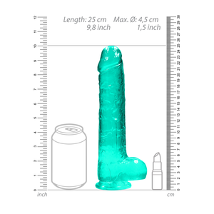 Dildo réaliste avec boules - 9 / 22 cm