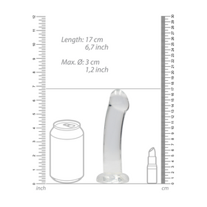 Dildo Non-Réaliste avec Ventouse - 7 / 17 cm