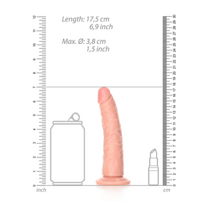 Dildo Slim Réaliste avec Ventouse - 6 / 15,5 cm