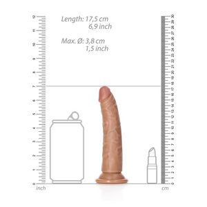 Dildo Slim Réaliste avec Ventouse - 15,5 cm