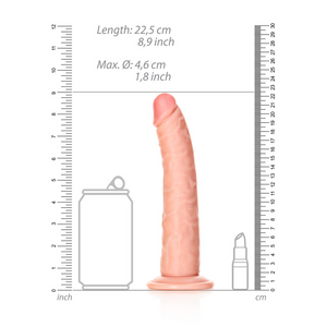 Dildo Réaliste Fin avec Ventouse - 8 / 20,5 cm