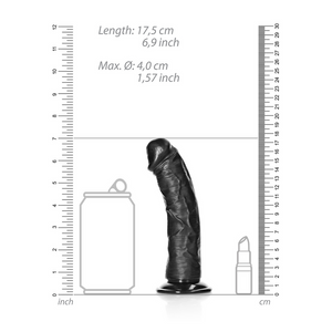 Dildo réaliste courbé avec ventouse - 6 / 15,5 cm