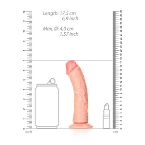 Dildo Réaliste Courbé avec Ventouse - 6 / 15,5 cm