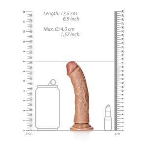 Dildo incurvé réaliste avec ventouse - 6 / 15,5 cm