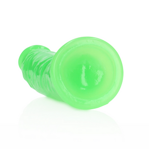 Dildo Slim Réaliste avec Ventouse - Brille dans le Noir - 6'' / 15,5 cm