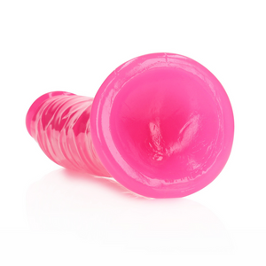 Dildo Slim Réaliste avec Ventouse - Brille dans le Noir - 8'' / 20 cm