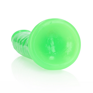 Dildo Slim Réaliste avec Ventouse - Brille dans le Noir - 9'' / 22,5 cm