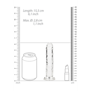 Dildo Réaliste Droit avec Ventouse - 6'' / 14,5