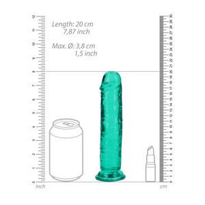 Dildo réaliste droit avec ventouse - 7'' / 18