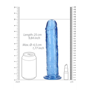 Dildo Réaliste Droit avec Ventouse - 9'' / 23
