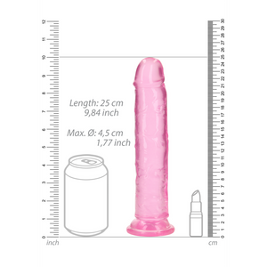 Dildo Réaliste Droit avec Ventouse - 9'' / 23