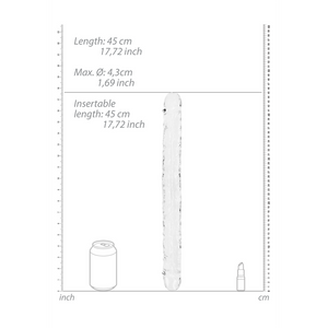 Double Dong Réaliste - 18'' / 45 cm