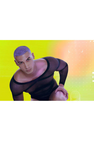 RAINBOW PARTY CAM BOY 2 PCS SET BLACK, L/XL