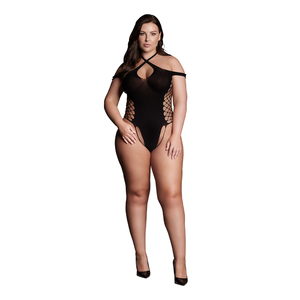 Leda XIII - Body avec décolleté croisé et bretelles dénudées - Grande Taille