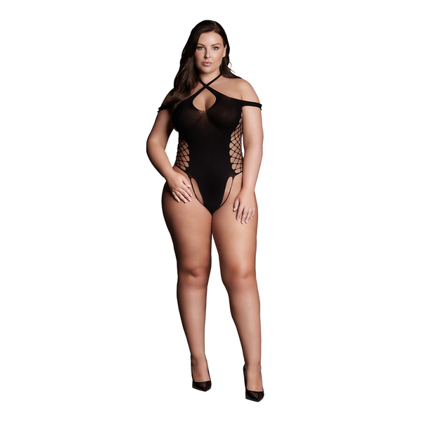 Leda XIII - Body avec décolleté croisé et bretelles dénudées - Grande Taille