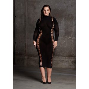 Carme XI - Robe à col roulé - Grande taille