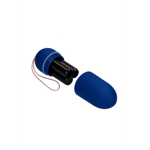 Œuf vibrant avec 10 vitesses et télécommande - L - Bleu