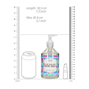 Glissez votre bâton dans mon trou - Lubrifiant à base d'eau - 17 fl oz / 500 ml
