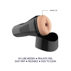 Masturbateur XL Anal à Auto-lubrification et Prise Facile