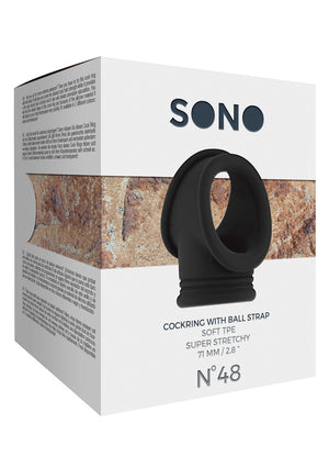 No.48 - Cockring avec sangle pour testicules