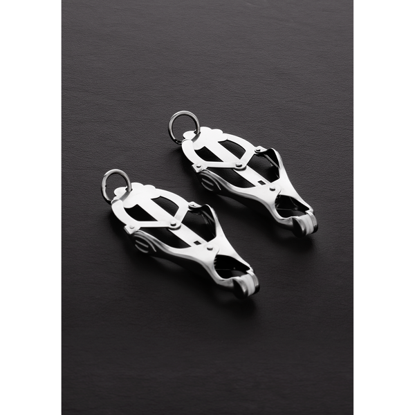 2 Squeezer Teaser Clover Nipple Clamps avec Anneau