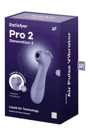 TESTER SATISFYER PRO 2 GENERATION 3 WITH LIQUID AIR  LILAC