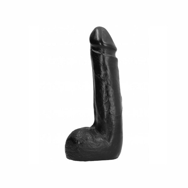 All Black – Gode réaliste noir doux 20 cm