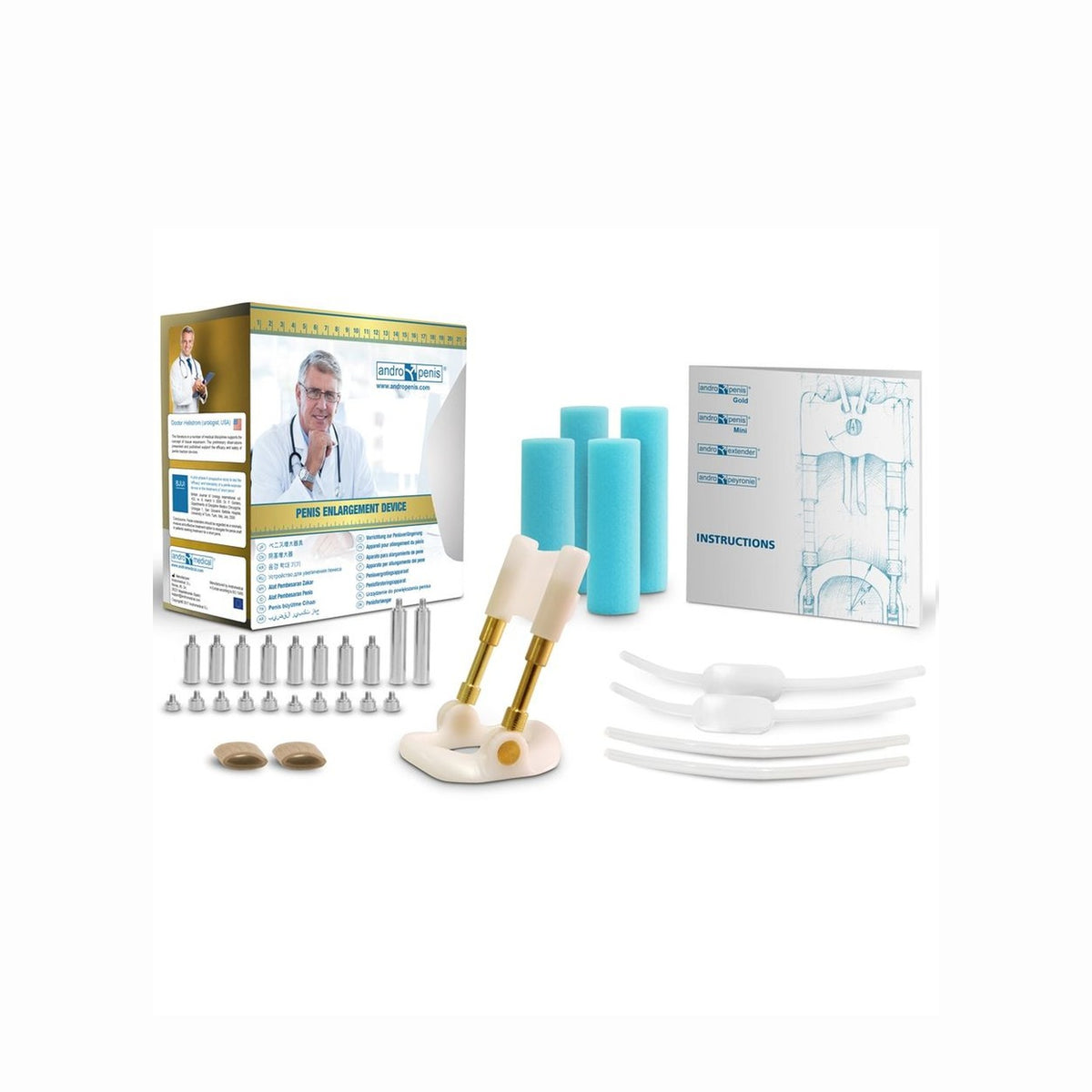 Andropenis – Gold, extenseur de pénis à tiges en or 24 carats