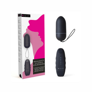 B Swish – Bnaughty Classic Unleashed, vibromasseur bullet télécommandé noir