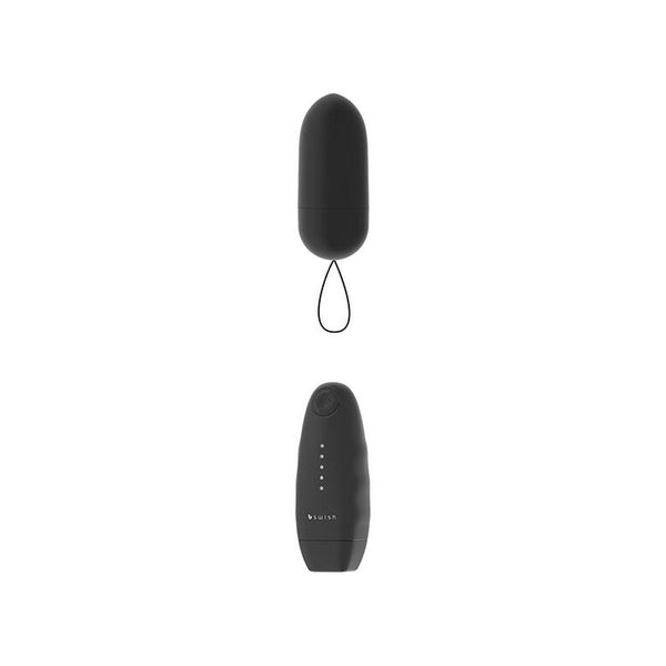B Swish – Bnaughty Classic Unleashed, vibromasseur bullet télécommandé noir
