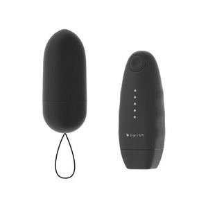 B Swish – Bnaughty Classic Unleashed, vibromasseur bullet télécommandé noir