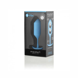 B-VIBE - SNUG ANAL PLUG 3 ZWART