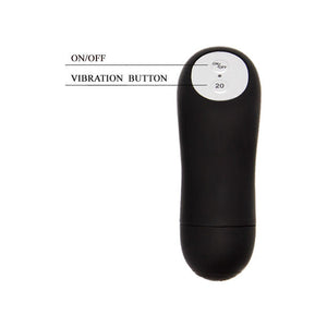 Baile – Anneau vibrant télécommandé noir, 20 fonctions