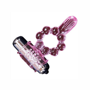 Baile – Anneau silicone 10 rythmes de langue avec vibration rose