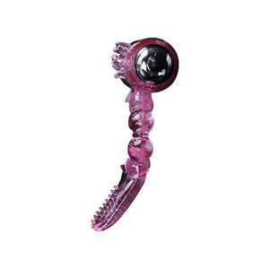 Baile – Anneau silicone 10 rythmes de langue avec vibration rose